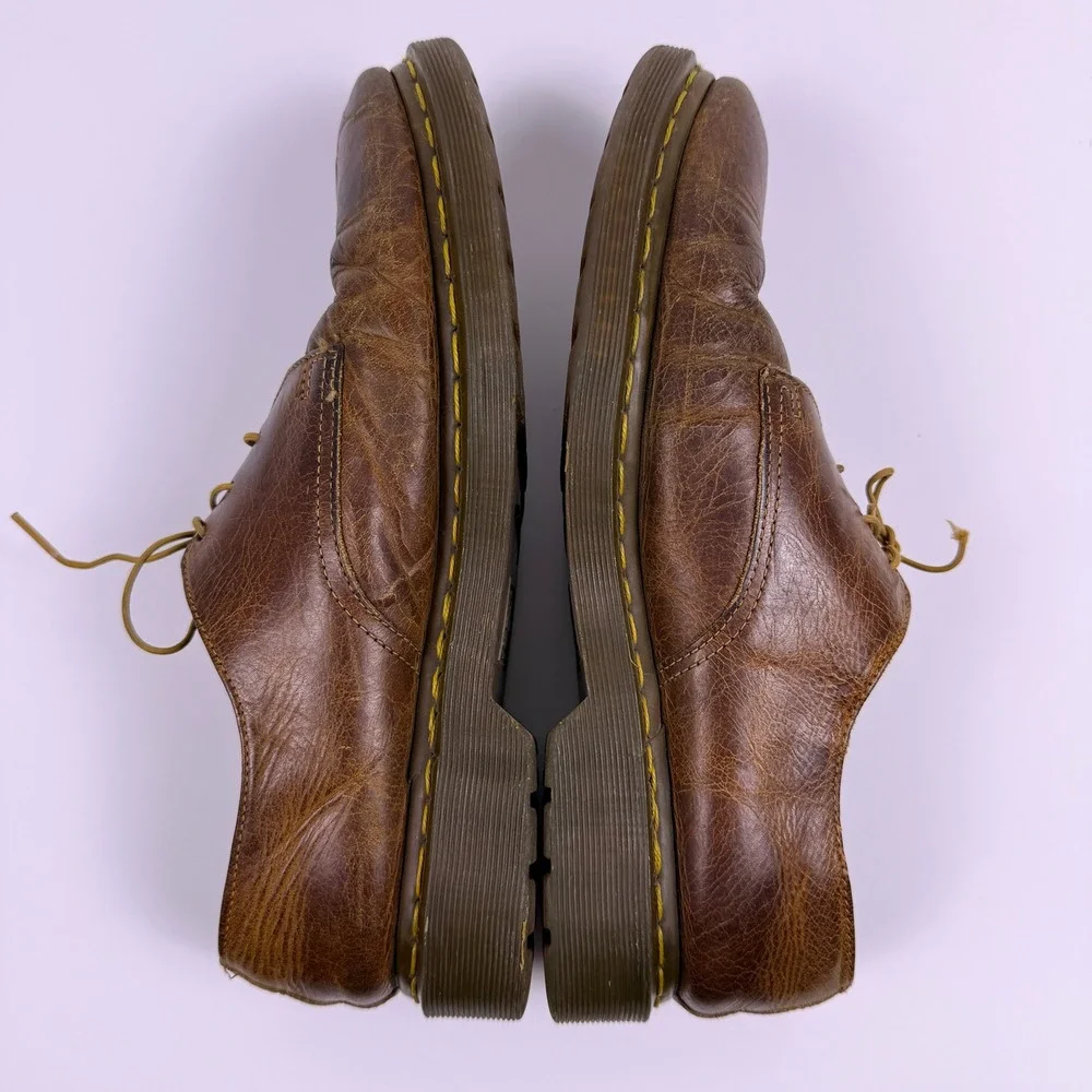 VTG Dr. Martens 1461 3-Eye Oxford Shoes Mens 11 Crazy Horse Leather Academia